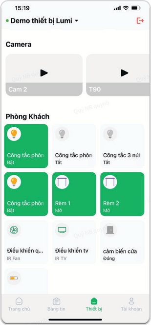Slide app cư dân lúc rời nhà