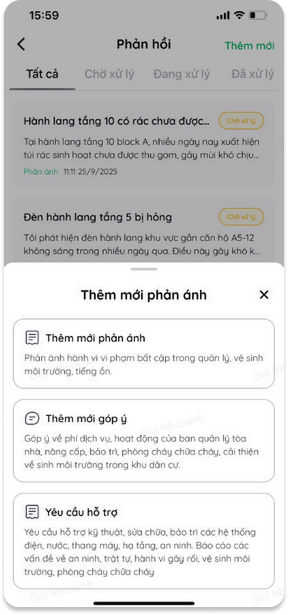 Slide gửi phản ánh và theo dõi xử lý